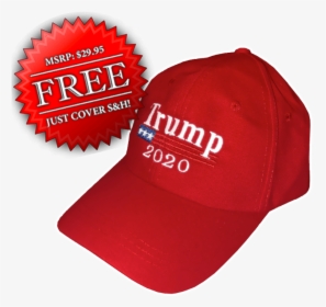 Free Trump Hat Red - Baseball Cap, HD Png Download, Free Download