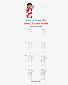 How To Draw Lilo From Lilo And Stitch - Draw Lilo And Stitch, HD Png Download, Free Download