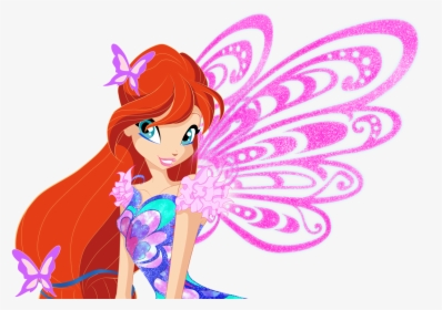 Winx Club Bloomix Wings - Winx Club 7 Bloom Butterflix Png, Transparent Png, Free Download