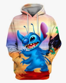 Anime Stitch Lilo Hoodie 3d - Cute Lilo And Stitch Wallpaper Ipad, HD Png Download, Free Download