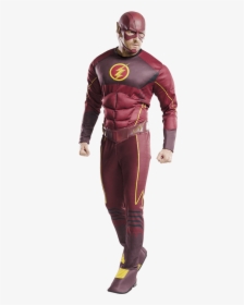 Mens Deluxe Flash Costume - Flash Costume Mens, HD Png Download, Free Download