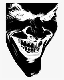 Transparent Joker Smile Png - Joker Black And White, Png Download, Free Download