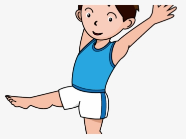 Clipart Gymnast Black And White, HD Png Download, Free Download
