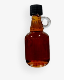 Glass Bottle Filled With Wisconsin Natural Maple Syrup - Glass Bottle, HD Png Download, Free Download
