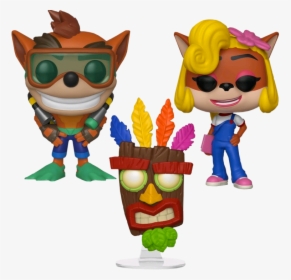 Transparent Crash Bandicoot Head Png - Funko Pop Crash Bandicoot Scuba, Png Download, Free Download