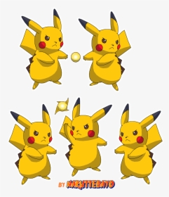 Pikachu Rasengan X2 Coloring - Cartoon, HD Png Download, Free Download