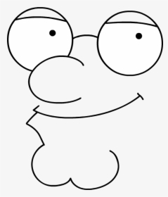 Peter Griffin Png - Peter Griffin Face Outline, Transparent Png, Free Download
