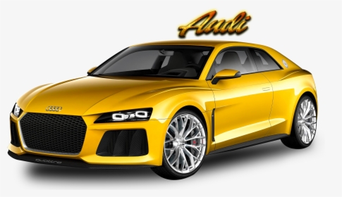 Audi Png Pic - Sport Car Yellow Png, Transparent Png, Free Download