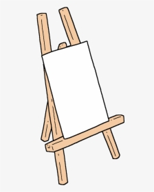 Old Easel With Canvas Png , Png Download - Blank Easel Canvas Transparent, Png Download, Free Download