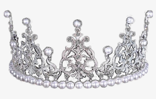 #crown #silvercrown #princess #prince #king #crystal - Silver Prince Crown Png, Transparent Png, Free Download