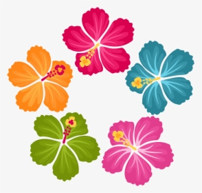 Hibiscus Flowers Flower Clipart, Hibiscus Flowers, - Hibiscus Flower Hawaiian Flowers Clip Art, HD Png Download, Free Download