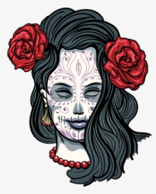 Day Of The Dead Girl Transparent , Transparent Cartoons - Transparent Day Of The Dead Clipart, HD Png Download, Free Download
