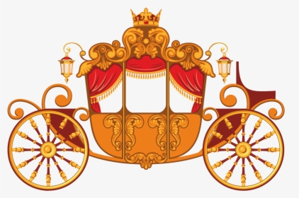 Pumpkin Carriage Png Clip Art Stock - Gold Carriage Png, Transparent Png, Free Download