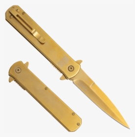 Tiger Usa®metallic Folding Knife W/clip - Tiger Usa Knives 1045 Surgical Steel Limited Edition, HD Png Download, Free Download