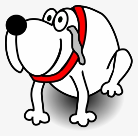 Dog, Animal, Pet, Grin, Sit, Happy, Cartoon, Nose - Dog White Clipart, HD Png Download, Free Download