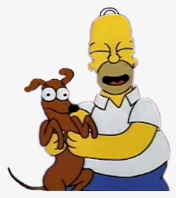 #thesimpsons #simpsons #homersimpson #happy #dog #cartoon - Cartoon, HD Png Download, Free Download