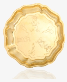 Engraved Pretty Gold Plate - Plate, HD Png Download, Free Download