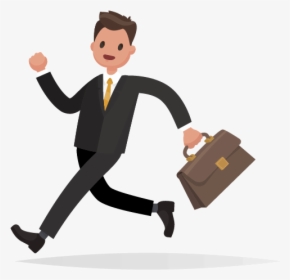 Cross-border Commuters Icon - Two Men Running Cartoon, HD Png Download, Free Download