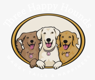 Three Happy Hounds - Golden Retriever, HD Png Download, Free Download