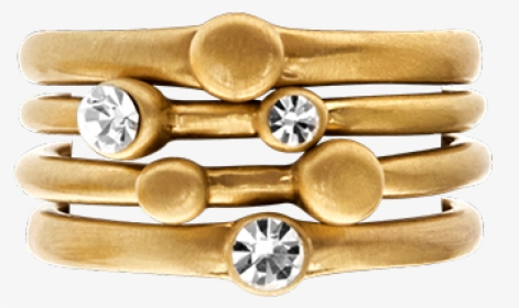 Tihomira Three Crystal Ring Gold Plating"  Title="tihomira - Bracelet, HD Png Download, Free Download