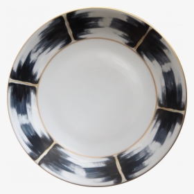 Kaleidoscope Dinner Plate Blue, Black And Gold - Plate, HD Png Download, Free Download