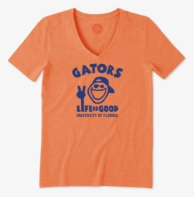 Women"s Florida Gators Peace Jake Cool Vee - Active Shirt, HD Png Download, Free Download