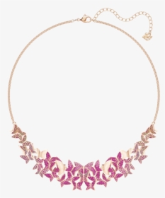 Lilia Necklace, Large, Multi-colored, Rose Gold Plating - Swarovski Lilia Necklace, HD Png Download, Free Download