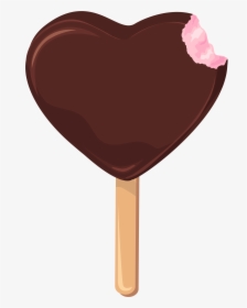 Transparent Ice Cream Clipart Png - Ice Cream Stick Heart, Png Download, Free Download