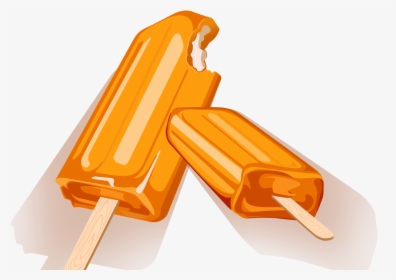 Orange Ice Cream Clipart - Orange Ice Background, HD Png Download, Free Download