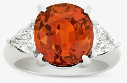 Spessartite Garnet Ring, - Diamond, HD Png Download, Free Download
