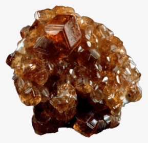 Transparent Mineral Garnet - Reddish Brown Crystal Stone, HD Png Download, Free Download