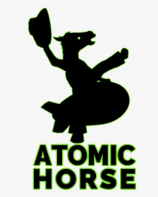 Atomic Horse Logo Of A Horse Man Riding An Atom Bomb - New Applied Now Accenture, HD Png Download, Free Download