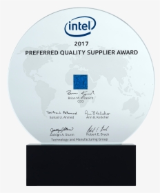 Intel 2017 Preferred Quality Supplier Award - Intel Preferred Quality Supplier Award Logo Png, Transparent Png, Free Download