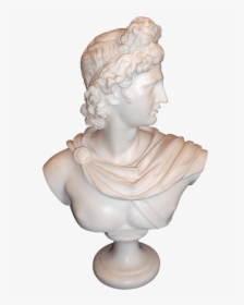 Apollo Marble Powder Bust - Transparent Apollo Statue Png, Png Download, Free Download