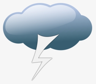 Weather Symbols 6 Clip Arts - Thunderstorm Weather Symbol, HD Png Download, Free Download