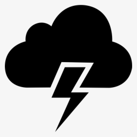 Lightning Weather Cloud - Lightning Weather Icon Png, Transparent Png, Free Download