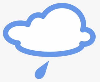 Transparent Raining Clipart - Light Rain Weather Symbol, HD Png Download, Free Download