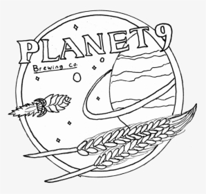 Planet 9 Blood Moon Pale Ale Beer Label Full Size - Illustration, HD Png Download, Free Download