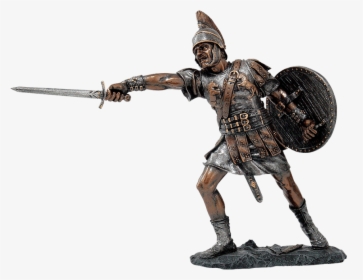 Attacking Roman Soldier Statue - Ancient Roman Soldier Statue, HD Png Download, Free Download