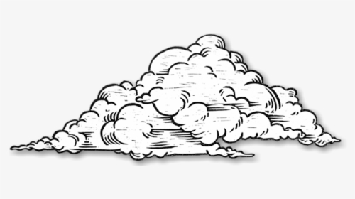 Clouds Clipart Sketch - Clouds Drawing Transparent, HD Png Download, Free Download