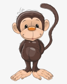 Transparent Monkey Clipart - Familia De Monos Animados, HD Png Download, Free Download