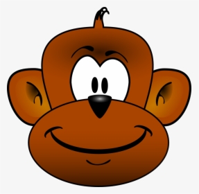 Baby Monkey Face Clip Art - Monkey Head Clipart, HD Png Download, Free Download
