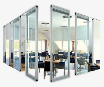Partition-break - Office Folding Partition To Glass, HD Png Download, Free Download