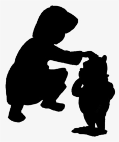 Christopher Robin Winnie The Pooh Png Image Clipart - Silhouette, Transparent Png, Free Download