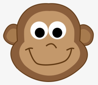 Head,primate,vertebrate - Cartoon Monkey Head, HD Png Download, Free Download
