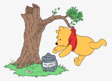 Winnie The Pooh Tree Clipart, HD Png Download, Free Download