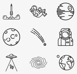 Hd Social Media Icons Lineart - Space Icon Vector, HD Png Download, Free Download