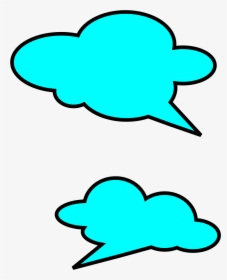 Talk Bubbles Clip Art - Cloud Talk Png, Transparent Png, Free Download