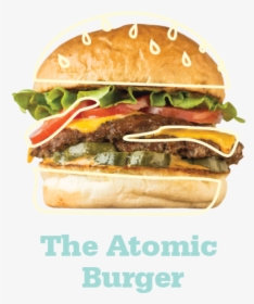 The Atomic Burger - Typographic Contrast, HD Png Download, Free Download