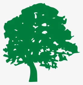 Tree Silhouette Png Green, Transparent Png, Free Download